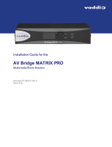 VADDIO AV BRIDGE MATRIX PRO Installation guide