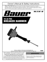 Bauer 64608 70 LB Pro Breaker Hammer Owner's manual