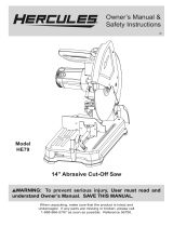 Hercules HE79 14-Inch Abrasive Cut-Off Saw Owner's manual