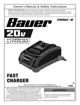 Bauer 57006 20V Lithium-Ion 3 Amp Rapid-Plus Battery Charger Owner's manual
