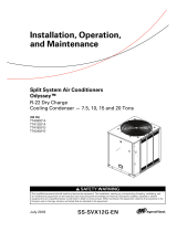 American Standard HVAC TTA12043AAAE001 Installation guide