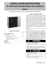 International comfort products NH4A418AKA Installation guide