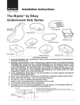 Elkay MYSTIC2812 Installation guide