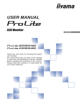 iiyama ProLite E2083HSD-B1 User manual