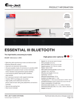 Pro-Ject Essential III Bluetooth Product information