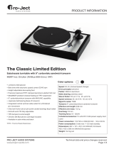 Pro-Ject The Classic Limited Edition Product information