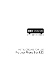 Pro-Ject Phono Box RS2 User manual