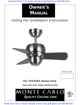 Monte Carlo Fan Company 3TF24 Series Owner's manual