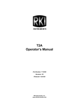 RKI Instruments T2A Owner's manual