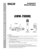 Ahuja AWM-700UHL Operating instructions