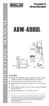 Ahuja ABW-400UL Operating instructions