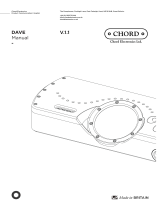 Chord Elecronics DAVE Headphone Amplifier User manual