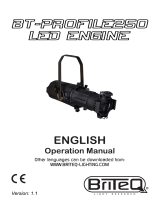 Briteq BT-PROFILE250/OPTIC 50DEG Owner's manual