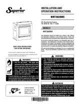 Superior Fireplaces WRT3920 Operating instructions