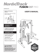 NordicTrack FUSION CST PRO User manual
