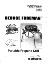 George Foreman GP100SIL User manual