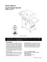 Grill Chef SS54 Owner's manual