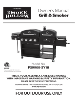Smoke Hollow PS9900-SY18 Owner's manual