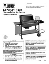 Weber Genesis 3300 NG Owner's manual