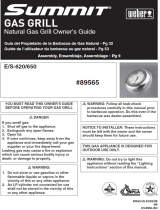 Weber SUMMIT E-620 NG Owner's manual
