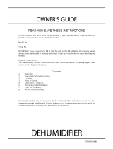 Frigidaire FDB30R1 Owner's manual