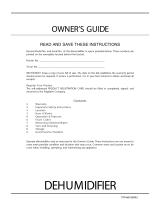 Frigidaire FDD25S1ENG11 Owner's manual