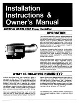 AutoFlo 200P Owner's manual