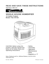 Kenmore 758.144108 Owner's manual