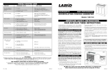 Lasko 1130 Owner's manual