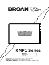 Broan Elite RMP1 Series User manual