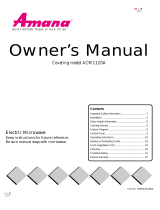 Amana ACM1120AB Owner's manual