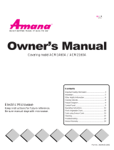 Amana ACM2160A User manual