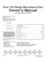 Maytag ACO1560AS Owner's manual