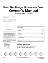 Amana ACO1840AC Owner's manual
