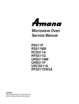 Amana RCS511A Owner's manual