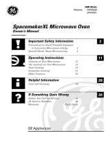 GE JVM1631BB006 Owner's manual