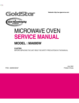 Goldstar MA695W Owner's manual