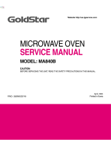 Goldstar MA840B01 Owner's manual