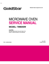 Goldstar TM9040W Owner's manual