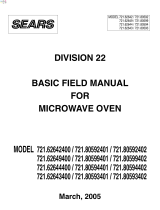 Kenmore 721.80593401 Owner's manual