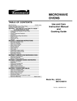 Kenmore 767.8801 Owner's manual