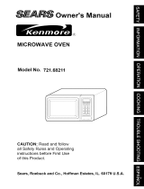 Kenmore 72168211890 Owner's manual