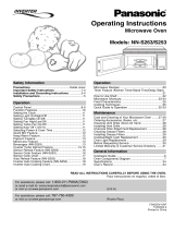 Panasonic NN-S253 Owner's manual