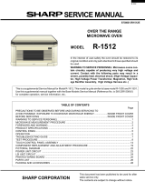 Sharp R1512 Owner's manual