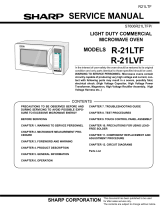 Sharp R21LTF Owner's manual