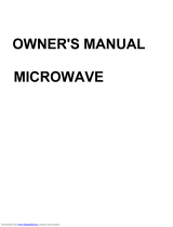 Sharp R820BW Owner's manual