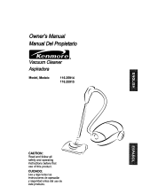 Kenmore ASPIRADORA 116.25914 Owner's manual