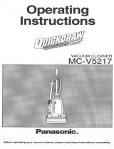 Panasonic MC-V5217 Owner's manual