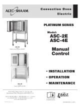 Alto-Shaam PLATINUM ASC-4E Installation Operation & Maintenance