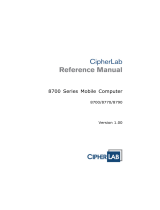 CipherLab 8700 Series Reference guide